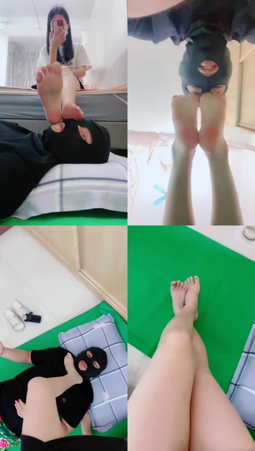 【颖颖】沉浸式-裸足碾压踩狗头