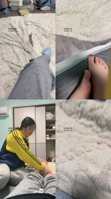 【白兔】可爱的女奴今天又开始给主人洗脚按摩了