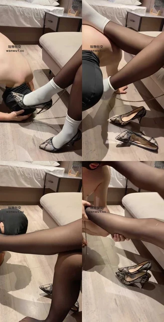 【赵奈奈】高跟白袜黑丝虐/裸足狂舔