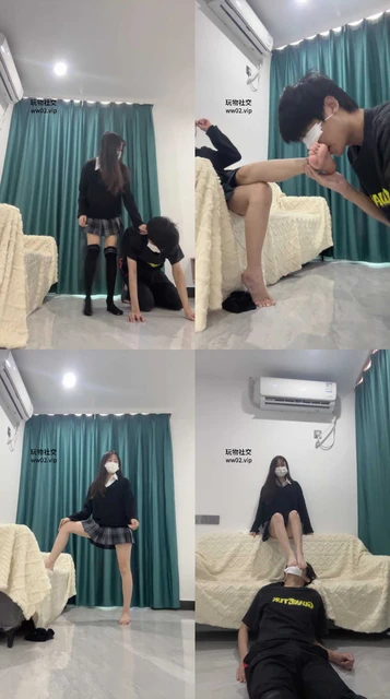 【甜恬】骑马过膝袜踢踹/裸足狂舔/坐脸窒息