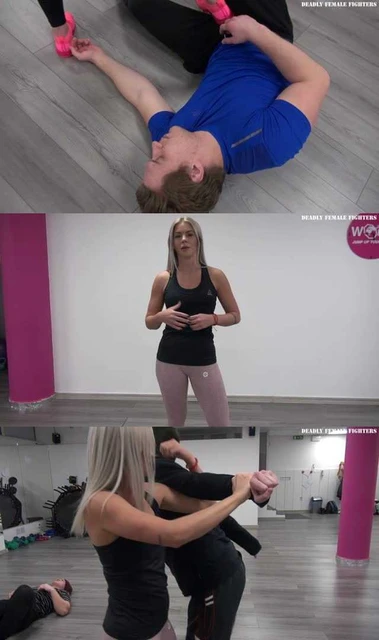 【欧美女王】芭芭拉女王防身术教学，教完来真的