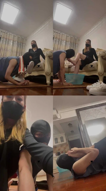 【尤野】马奴驯化-强制喝洗脚水-小白鞋高跟