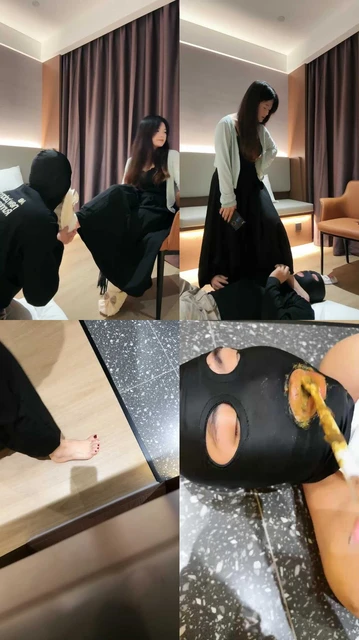 【子熙大人】耳光鞭打/舔拖鞋白袜裸足/掐肉