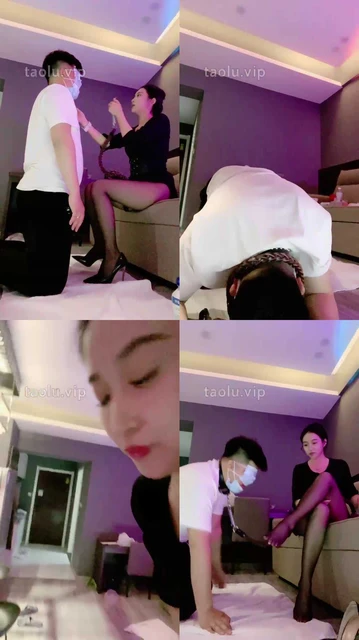 【鑫儿教头】黑丝酸奶脚喂食/鞭打提档