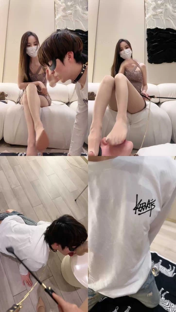 【冰冰】长腿模特肉丝脚-鞭打虐乳/喝圣水/镜前羞辱/骑马