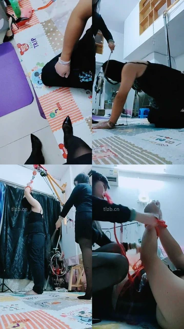 【紫钰大人】变装狗-捆绑藤条鞭打