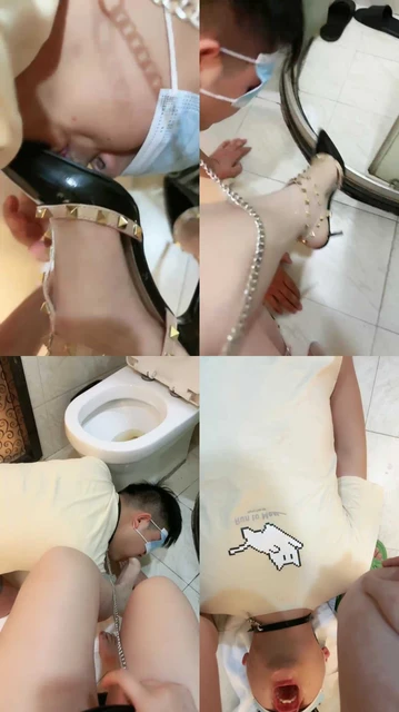 【美羊羊】鞋跟插嘴/铆钉高跟踩虐/脚下喂食/赏赐圣水