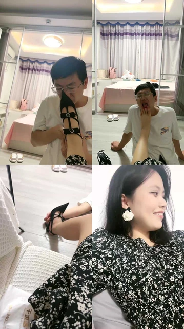 【栀子女王】舔闻脏鞋玉足