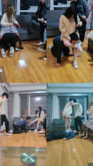 【萝莉糖糖】精彩!两对情侣辱绿帽废物【三视角版】