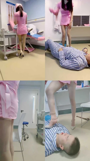 【伊晨】真实医院护士-舔脚舔鞋/转胯鞭打骑马口水【双视角版】