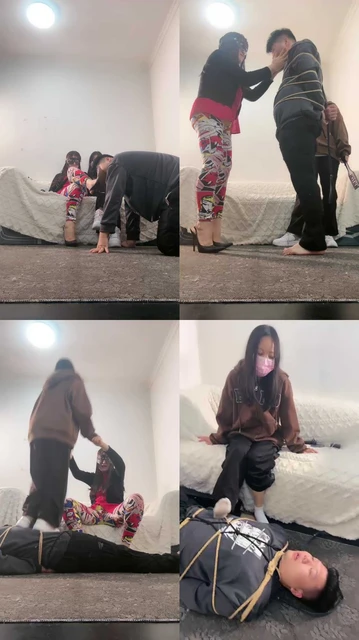 【星探】素人和妈妈玩绳艺