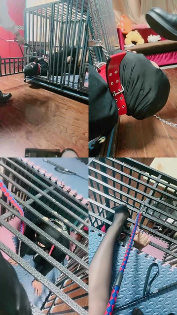 【语阳】囚禁狗笼/脚下喂食/清理脏长靴