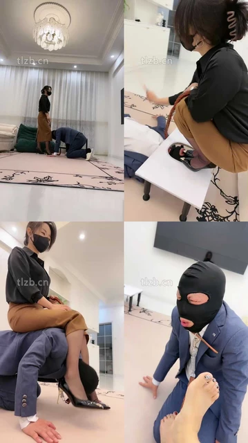 【辣姐】狗链遛狗/耳光/头顶短靴/玩狗舌