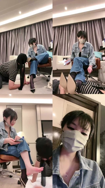 【木秋S】黑丝高跟诱惑/闻香水/虐乳/厕奴开发