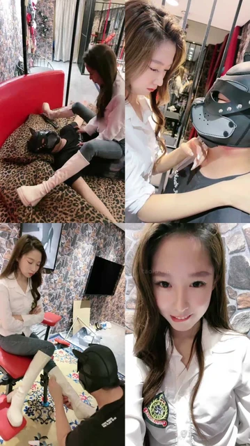 【双胞胎木木】双S牛仔裤刑房虐-高跟踩/抽脸踢裆/吐脸插嘴