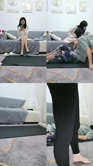 【安安】脚下喂食/骑马转胯/裸足全体重踩踏