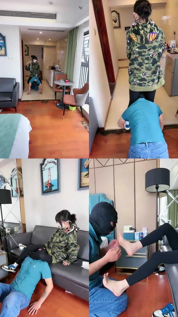 【暴力美学】骑马遛狗爬行/鞭打/吃袜子/鞋子深喉/腿绞窒息