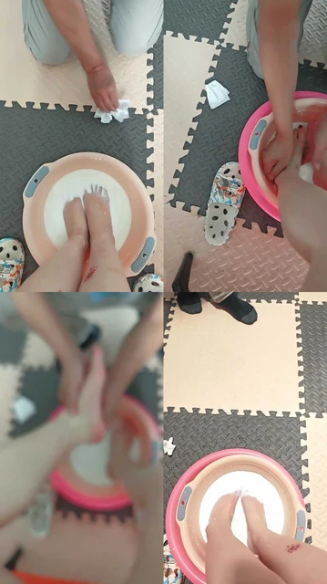 【魅影S山东】老见苟伺候牛奶泡脚如狗似的喝洗脚奶