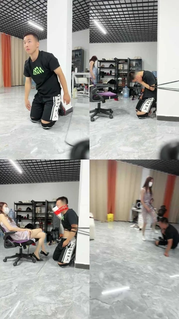 【酒鸽】捆绑臭鞋吸味鞭打/高跟插嘴虐乳/骑马钻胯