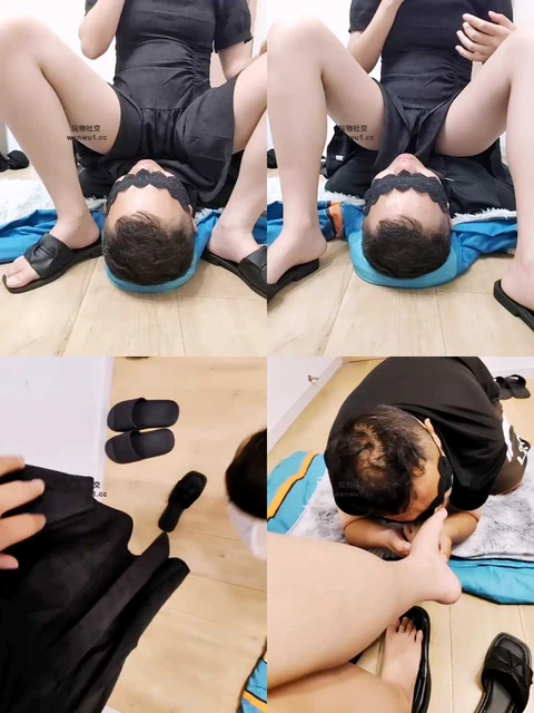 【上海汤圆】坐脸窒息/抽耳光/臭脚捂脸/内裤套头【双视角版】