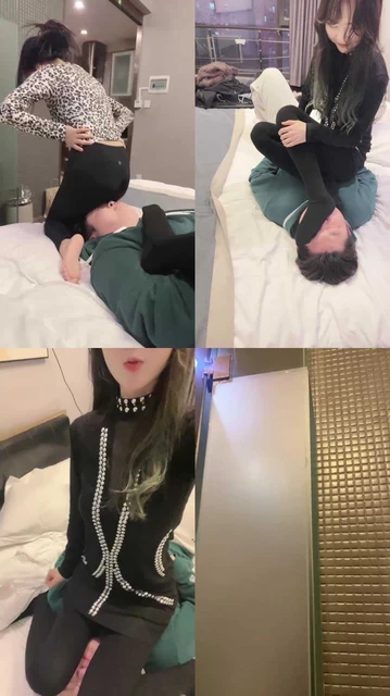 【暴躁小溪】姐妹花-坐脸+臭脚捂脸窒息【双视角版】