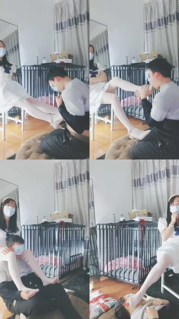 【桃子老师】白丝高跟恋足调