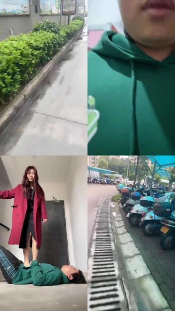 【素人挖掘机】户外开发-抽耳光/全体重踩/肉丝脚踩脸/转胯