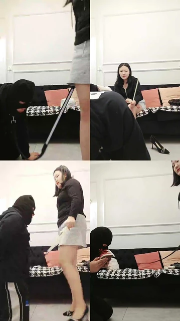 【人间富贵花】闻舔白袜/小棍子抽打/高跟踩虐