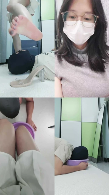 【云儿】超强裸足深喉插吐/喝洗脚水