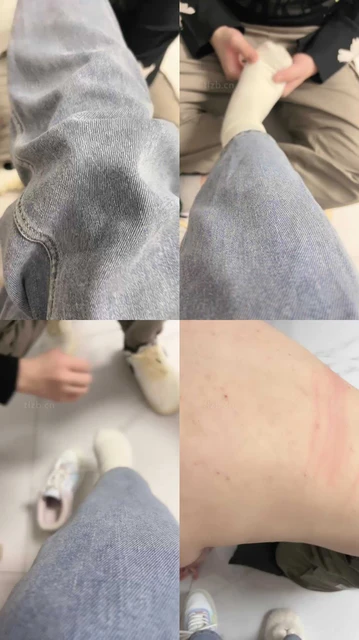 【邪魅大大】原味白袜脚踩虐/数据线鞭打