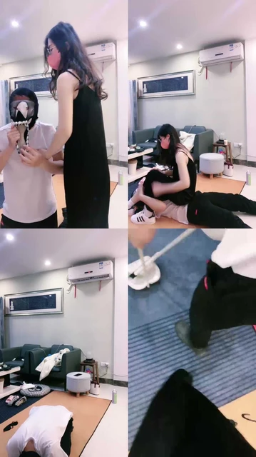 【嘉妮】骑马-小白鞋棉袜全体重踩踏-舔脏鞋底【完整版】