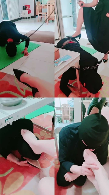 【美容院】夫奴只配跪着生活