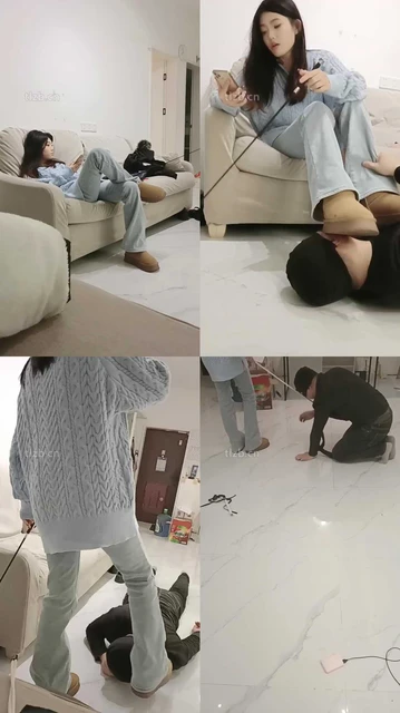 【小殿下】雪地靴践踏抖M家奴