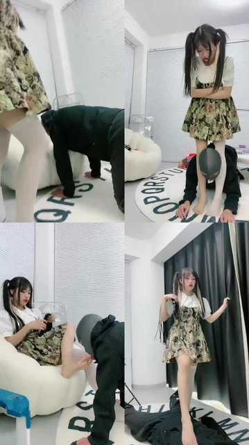 【茜茜】03年学生妹入圈-白丝塞嘴/鞭打/骑马转胯