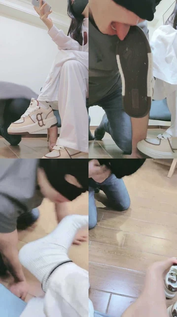 【妮蔻】原味白袜辱贱狗