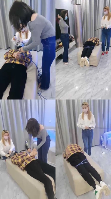 【紫烟】五花大绑强制加官窒息/全体重踩踏【双视角版】