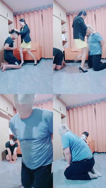 【依然】双奴-藤条抽/高跟踩/踢踹