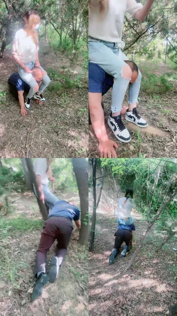 【梦幻大大】野外调-骑马狗爬/舔泥巴鞋底/耳光/踩狗头/强迫吃草