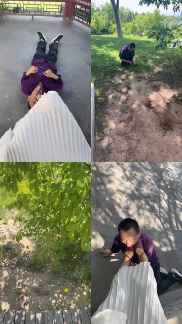 【辣姐】公园公开处刑猥琐继父