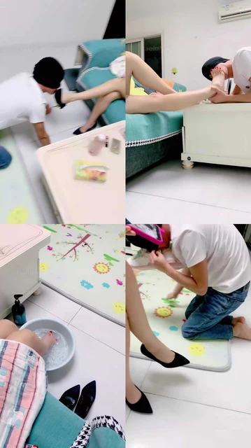 【蜜糖情侣】绿帽贱狗下跪伺候