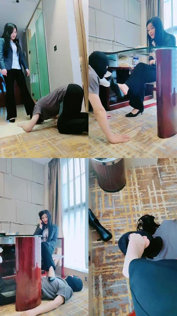 【甜心教主】女高管羞辱废物老公/高跟插嘴/闻舔肉丝