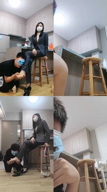 【御神】开发银行女职员-脚喂酸奶【双视角版】