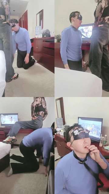 【bibi团】转胯爬行/抽耳光/掐乳/舔闻脏鞋/嘴脱袜子