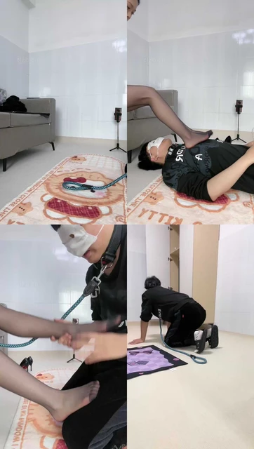 【绵绵】清理脏鞋底/鞭打/高跟黑丝踩