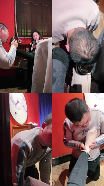 【十月】首调-外出吃饭狗跪地伺候/重度耳光吃烟灰