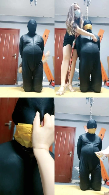 【东营天香百合】脚垫封嘴吊绑囚禁