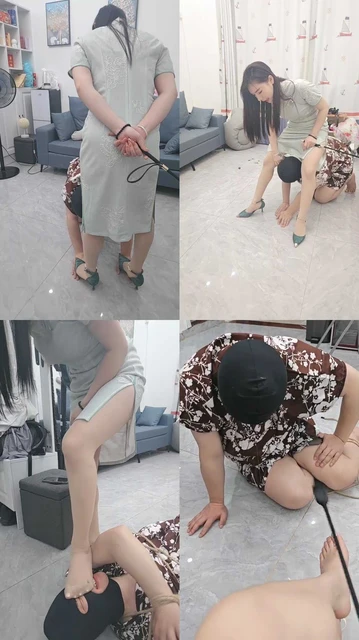 【凤主大大】变装奴虐-碾压喂食/高跟踩踏/耳光/转胯狗爬