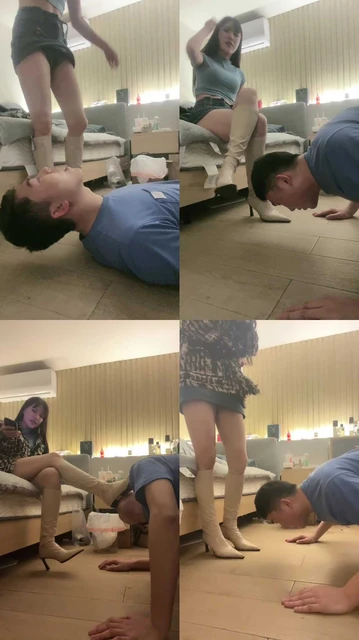 【墨瞳】长靴踩虐-吃拉丝口水【完整版】