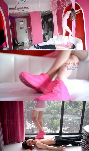 【奴隶岛】女神运动鞋跺踩出血