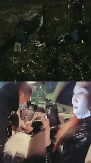 【高冷范毒祖宗S】户外草地捆绑羞辱贱狗